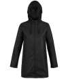 03175 Lds Antoine NEOBLU Ladies Antoine Wax Parka Jacket Deep Black colour image